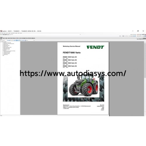 Agco Fendt NA [01.2021] Parts Books & Workshop Service Manuals