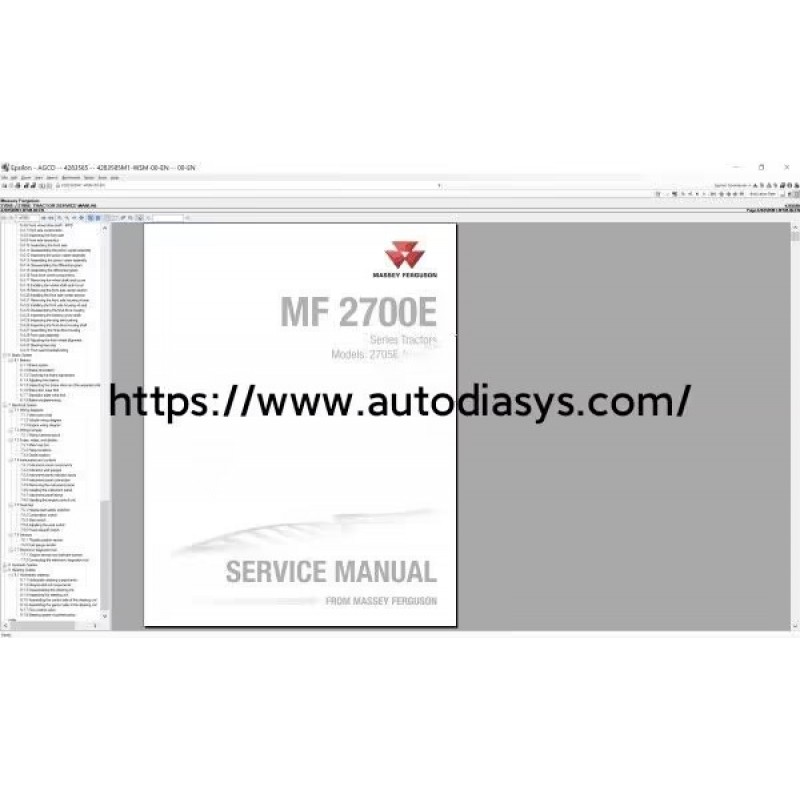 Agco Massey Ferguson NA [01.2021] Parts Books & Workshop Service Manuals 