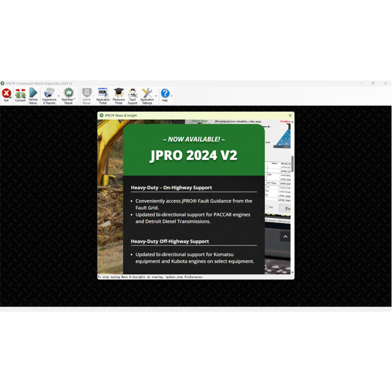Newest JPRO Commercial Vehicle Diagnostics Software 2024 V3 