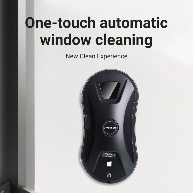 DIVEDEER Intelligent glass wiping robot does not spray water / automatic water spray robot home electric glass cleaning machine 