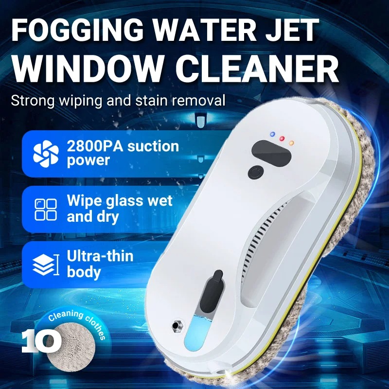  DIVEDEER Automatic Window Cleaning Robot for Home Use Brushless Motor Glass Cleaning Spray Robot 