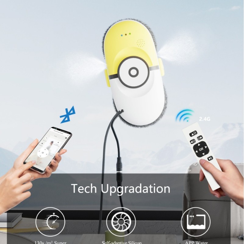 DIVEDEER high-speed window cleaning robot, fully automatic glass cleaning, household electric glass cleaning tool 