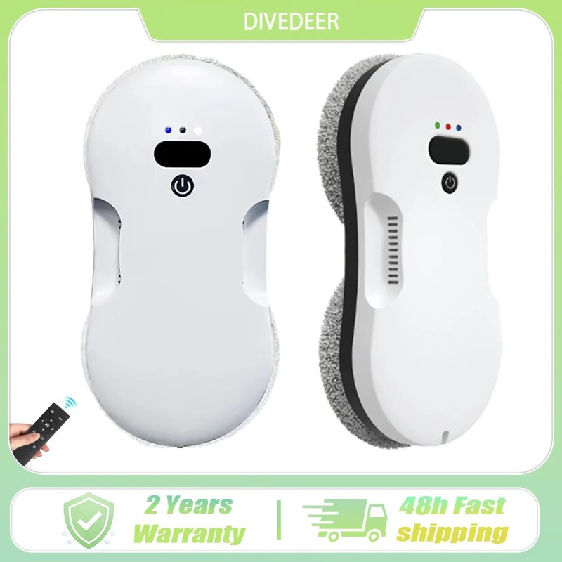 DIVEDEER Dual-Surface Glass Mist Spray Automatic Window Cleaning Robot Remote-Controlled Electric Smart Window Cleaner