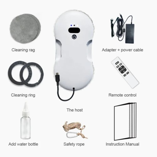  DIVEDEER Dual-Surface Glass Mist Spray Automatic Window Cleaning Robot Remote-Controlled Electric Smart Window Cleaner