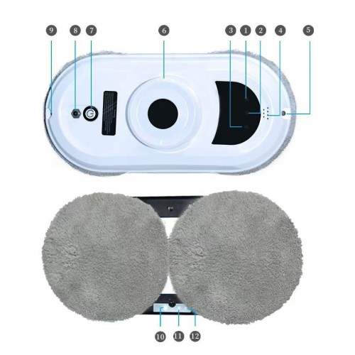 DIVEDEER Window Cleaning Robot Glass Cleaning Artifact Electric Window Cleaning Machine