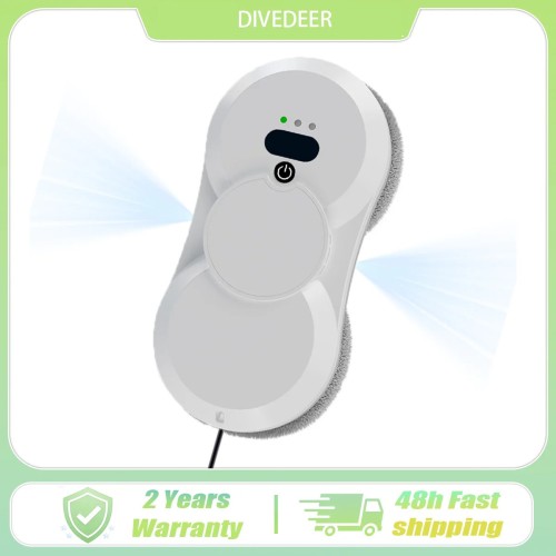 DIVEDEER intelligent fully automatic double water spraying window cleaning robot high-rise window cleaning glass cleaning robot