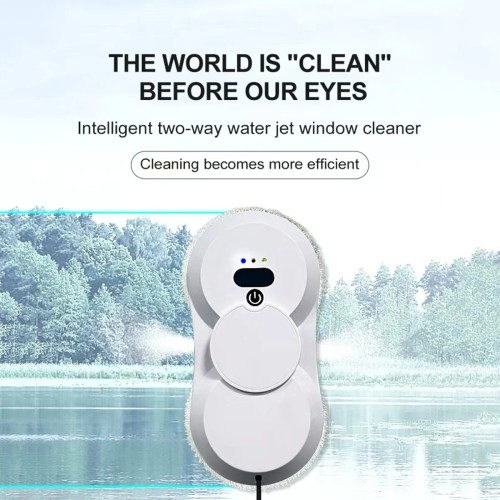 DIVEDEER intelligent fully automatic double water spraying window cleaning robot high-rise window cleaning glass cleaning robot
