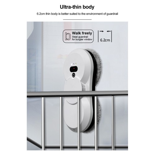 DIVEDEER Window Cleaning Robot High rise Window Cleaning Remote Control Intelligent Fully Automatic Water Spray Glass Cleaning Robot