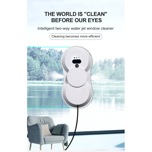 DIVEDEER Window Cleaning Robot High rise Window Cleaning Remote Control Intelligent Fully Automatic Water Spray Glass Cleaning Robot