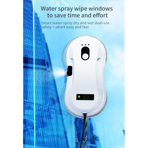 DIVEDEER Fully Automatic Water Spray Intelligent Household Electric High Floor Cleaning External Window Artifact Glass Cleaning Robot