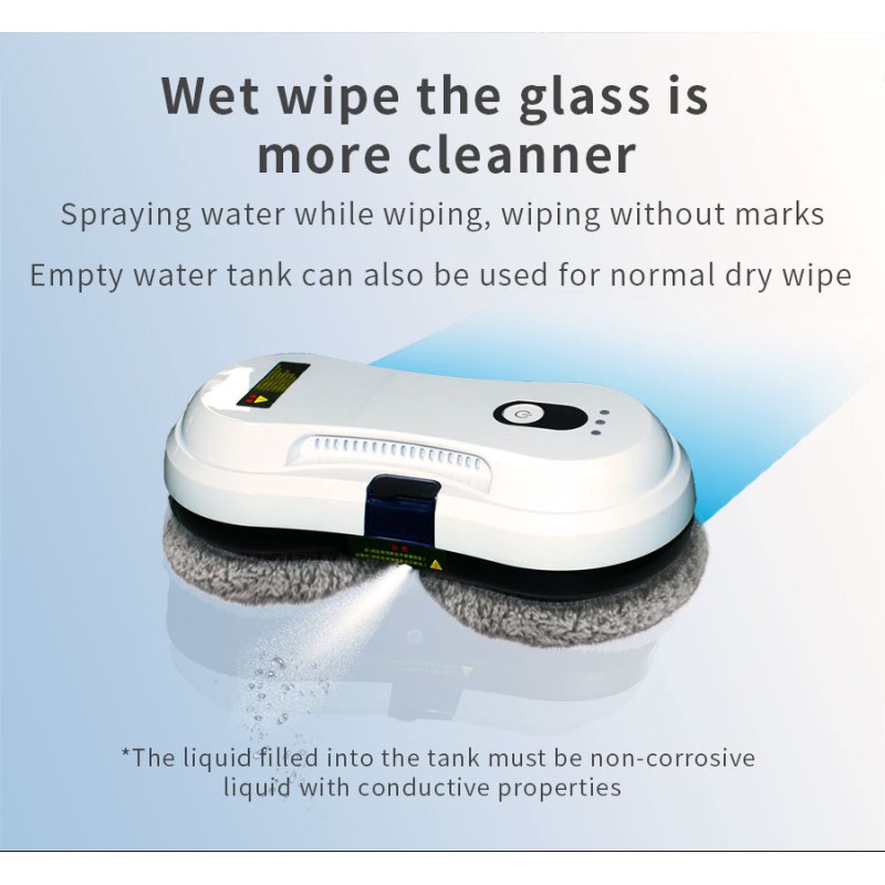 DIVEDEER Fully Automatic Water Spray Intelligent Household Electric High Floor Cleaning External Window Artifact Glass Cleaning Robot 