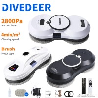 DIVEDEER Window cleaning robot 5600PA large suction electric spray window cleaning robot fall prevention remote cleaner