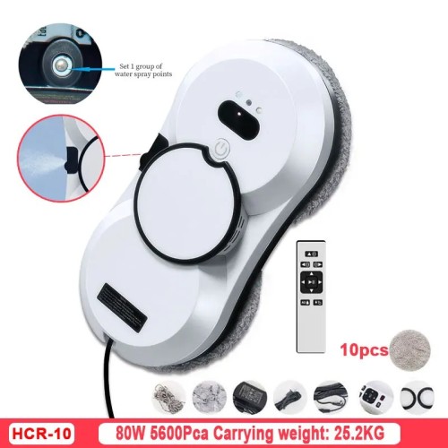 DIVEDEER Water spray window cleaning robot intelligent high-rise double-sided brushless motor glass cleaner spray type