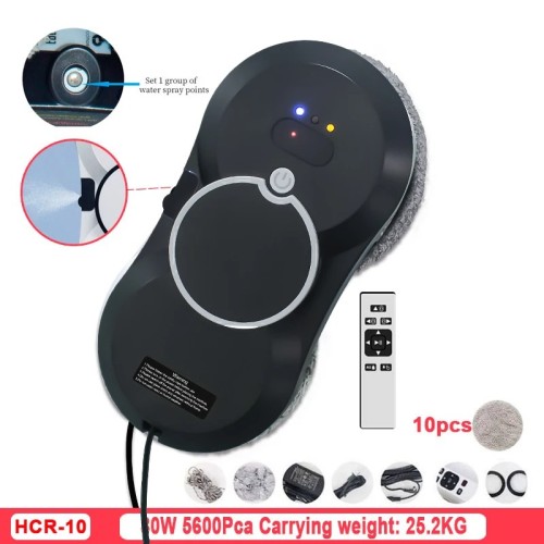 DIVEDEER Water spray window cleaning robot intelligent high-rise double-sided brushless motor glass cleaner spray type