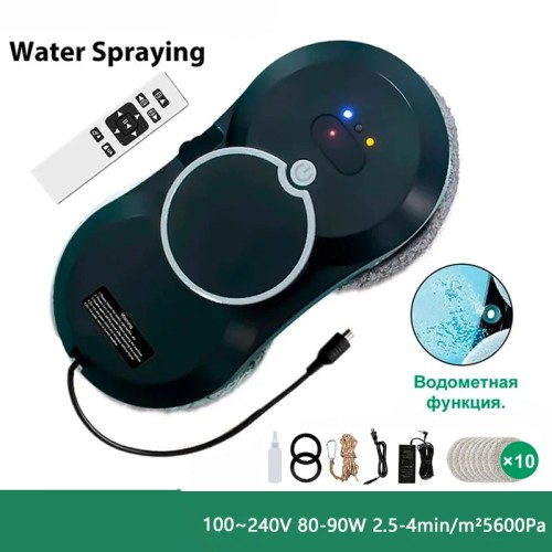 DIVEDEER Home intelligent cleaning robot with automatic water spraying function, anti drop magnetic glass cleaning machine
