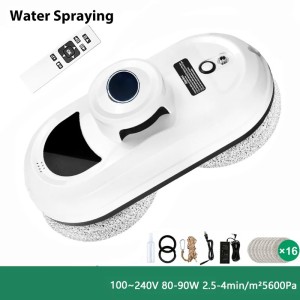 DIVEDEER Home intelligent cleaning robot with automatic water spraying function, anti drop magnetic glass cleaning machine 