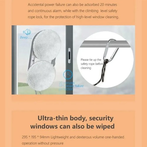  DIVEDEER Automatic Water Jet Window Cleaner Large Suction Glass Cleaning Robot Remote Control Large Suction Glass Cleaning Robot