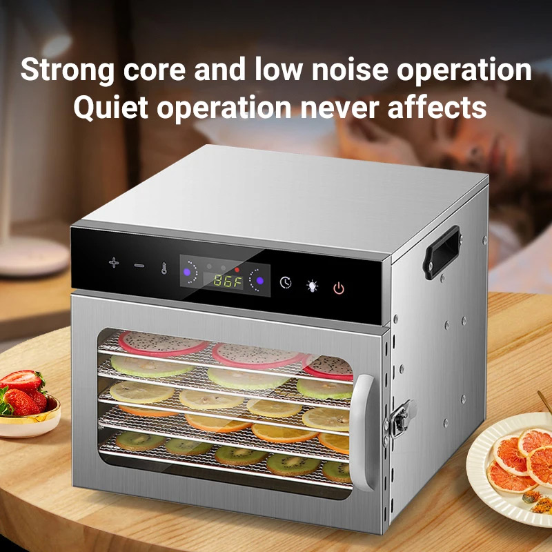 DIVEDEER 6-18 Layer Touchscreen Fruit and Vegetable Drying Machine Suitable for Dried Fruits, Meat, and Vegetables 