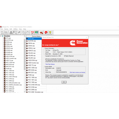 Cummins InPower PRO v15.0 + incal 2025