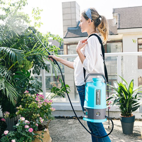 DIVEDEER 5L/8L/10L household electric watering can for watering flowers, direct watering, atomization adjustable, water spray can for disinfection, diagonal span
