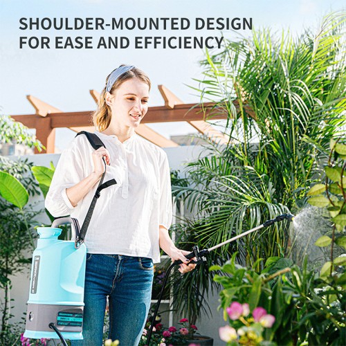 DIVEDEER 5L/8L/10L household electric watering can for watering flowers, direct watering, atomization adjustable, water spray can for disinfection, diagonal span