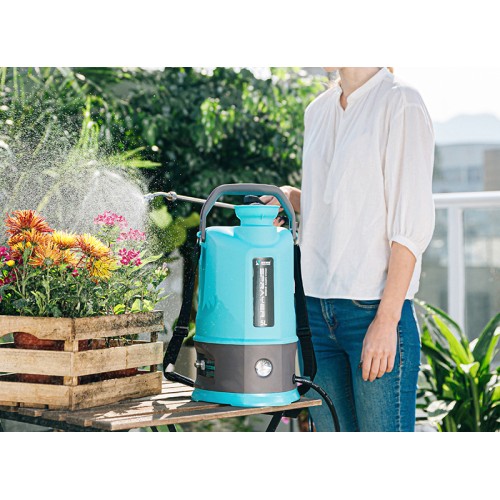 DIVEDEER 5L household electric watering can for watering flowers, direct watering, atomization adjustable, water spray can for disinfection, diagonal span