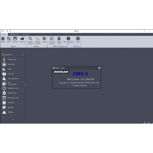 DEVELON (Doosan) DMS-5 Version 3.2 [2025.03] Diagnostic Software