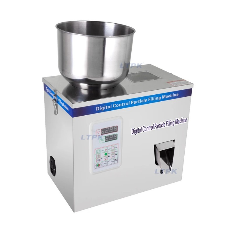 DIVEDEER 100G Stainless Steel Powder Dispenser Automatic Quantitative Multifunctional Small Desktop Granule Dispenser Machine 