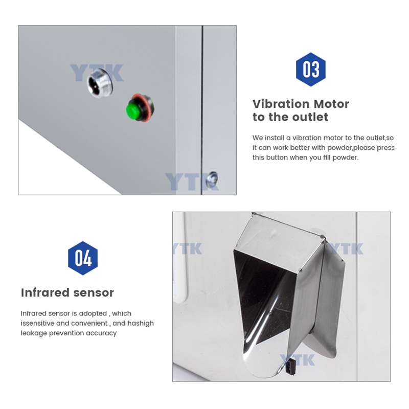 DIVEDEER 200G Intelligent Filling Machine Square/Circular Hopper Granular Powder Rice Weighing Metering Packaging Machine 