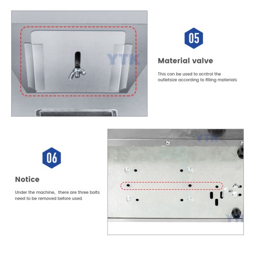 DIVEDEER 200G Intelligent Filling Machine Square/Circular Hopper Granular Powder Rice Weighing Metering Packaging Machine