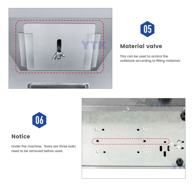 DIVEDEER 200G Intelligent Filling Machine Square/Circular Hopper Granular Powder Rice Weighing Metering Packaging Machine 