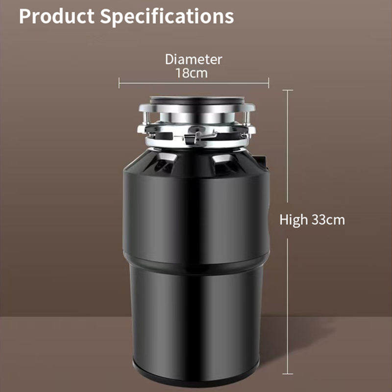 DIVEDEER High-Power Garbage Disposer 220V Household Food Processor Kitchen Waste Grinder Efficient Bone Crushing 