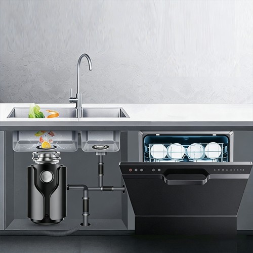 DIVEDEER 560W Silent Kitchen Food Waste Disposer 7-Stage Grinding under Sink Food Shredder for Household Kitchen Waste