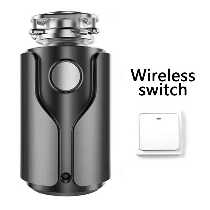 DIVEDEER 560W Silent Kitchen Food Waste Disposer 7-Stage Grinding under Sink Food Shredder for Household Kitchen Waste