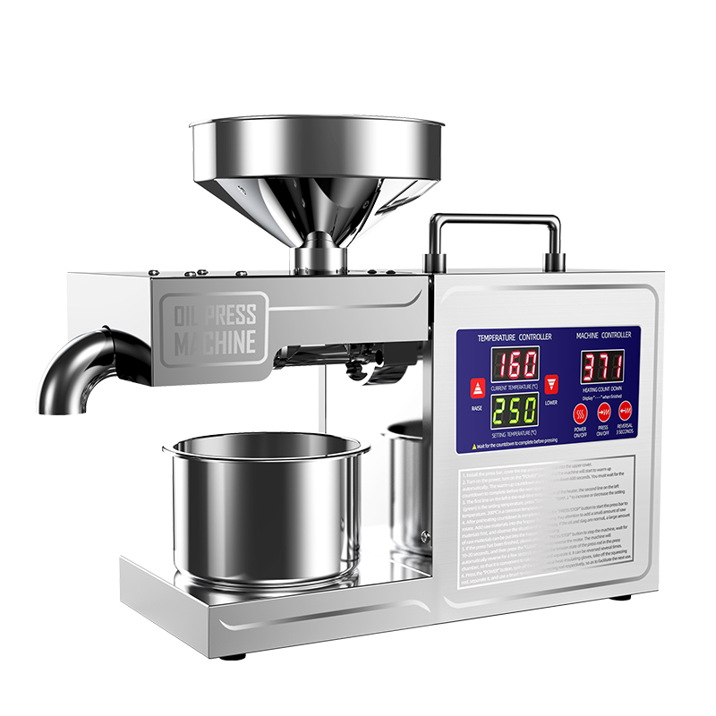DIVEDEER B03S Fully Automatic Multifunctional Home Oil Press Stainless Steel Construction Suitable for pressing peanut oil 