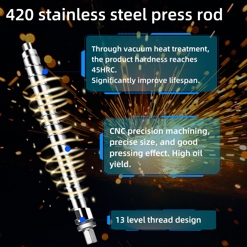 DIVEDEER B04 Large Multi-functional Oil Press Commercial High-power Can Simultaneously Cold Hot Pressing Four Types of Materials 