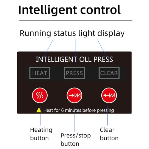 DIVEDEER B04 Large Multi-functional Oil Press Commercial High-power Can Simultaneously Cold Hot Pressing Four Types of Materials