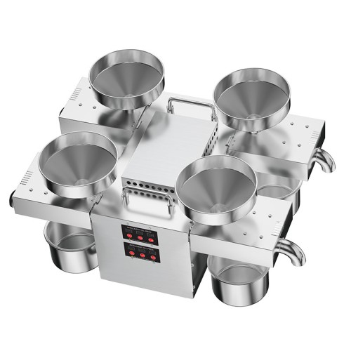 DIVEDEER B04 Large Multi-functional Oil Press Commercial High-power Can Simultaneously Cold Hot Pressing Four Types of Materials