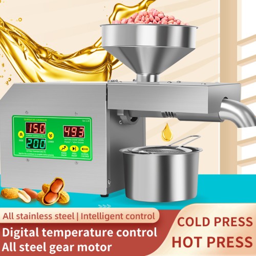 DIVEDEER R3S Automatic Intelligent Oil Press Machine Hot and Cold Press for Peanuts,sesame,rapeseed,walnuts,coconuts,olive Oil