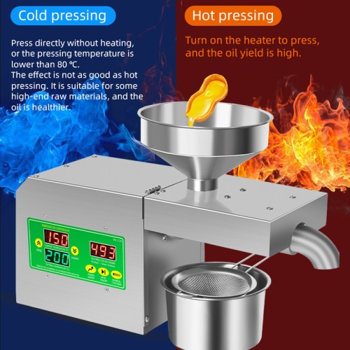 DIVEDEER R3S Automatic Intelligent Oil Press Machine Hot and Cold Press for Peanuts,sesame,rapeseed,walnuts,coconuts,olive Oil