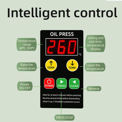 DIVEDEER R6S Household Electric Oil Press Used for Extracting Oil From Peanuts, Flaxseeds, Walnuts, Sesame Seeds and Rapeseeds