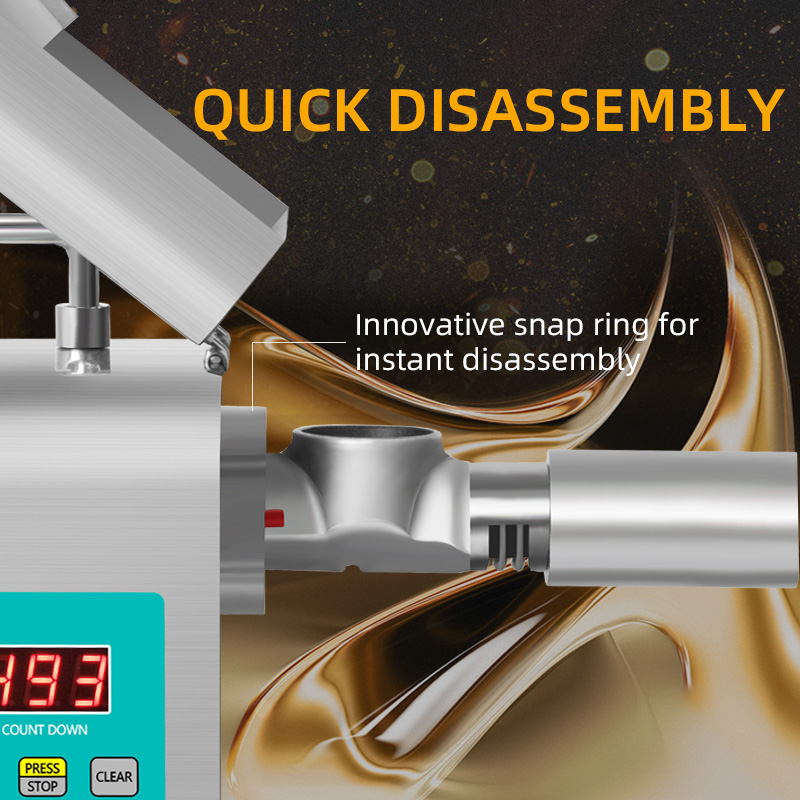 DIVEDEER RG312 Intelligence Stainless Steel Oil Press Cold&hot Press Peanut Sesame Rapeseed Flaxseed Walnut Coconut Olive Oil 