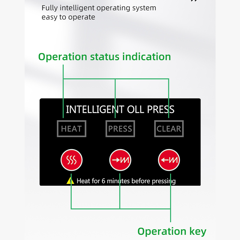 DIVEDEER T1 Stainless Steel Oil Press Intelligent Temperature Control for Heating Press Peanut Sesame Flaxseed Coconut Olive Oil 