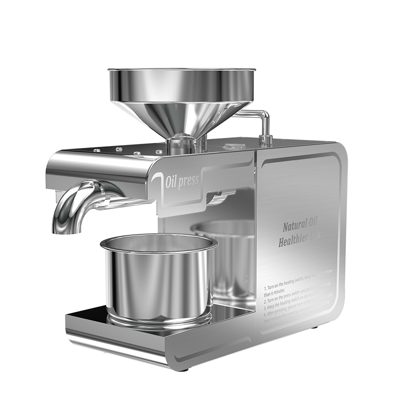 DIVEDEER T1 Stainless Steel Oil Press Intelligent Temperature Control for Heating Press Peanut Sesame Flaxseed Coconut Olive Oil 