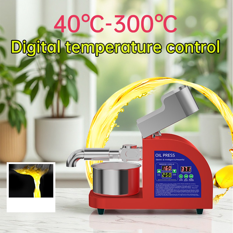 DIVEDEER X10 Commercial Oil Press Intelligent Temperature Control for Squeezing Peanuts Sesame Flaxseed Rapeseed Walnut Kernel 