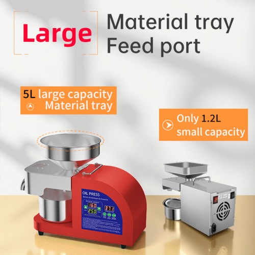 DIVEDEER X10 Commercial Oil Press Intelligent Temperature Control for Squeezing Peanuts Sesame Flaxseed Rapeseed Walnut Kernel