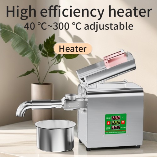 DIVEDEER X3 Stainless Steel Oil Press Intelligent Automatic Temperature Control Panel Peanut Sunflower Seed Kernel Olive Oil