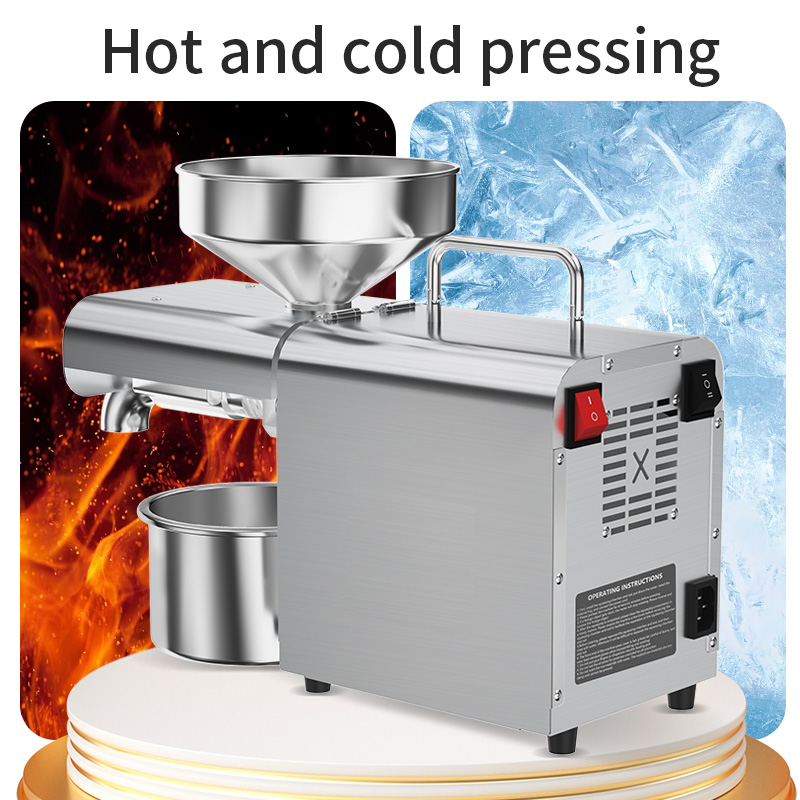 DIVEDEER X3C Constant Temperature Version Stainless Steel Oil Press Mechanical Switch Control Peanut Cooking Cold Hot Press Oil 