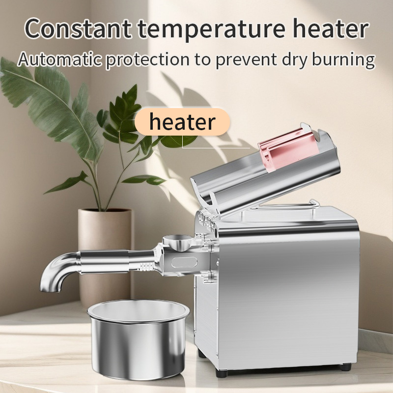 DIVEDEER X3C Constant Temperature Version Stainless Steel Oil Press Mechanical Switch Control Peanut Cooking Cold Hot Press Oil 