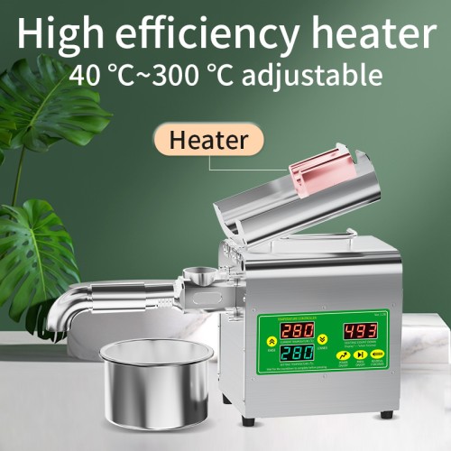  DIVEDEER X3S Intelligent Oil Press Machine Automatic Temperature Control 40-300°C for Flaxseed Peanut Cooking Oil Cold Hot Press